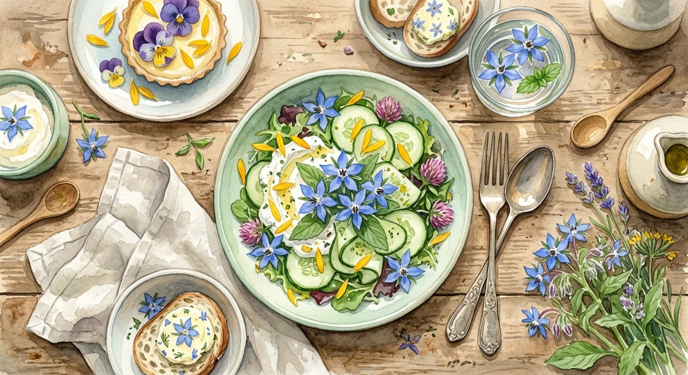 Cuisiner avec les Fleurs Comestibles : La Bourrache en Vedette