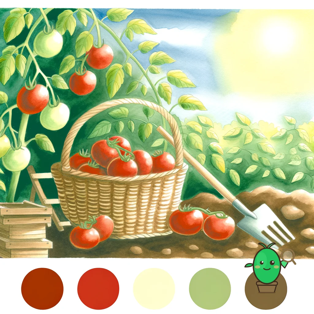 tomates mûres dans un panier en osier