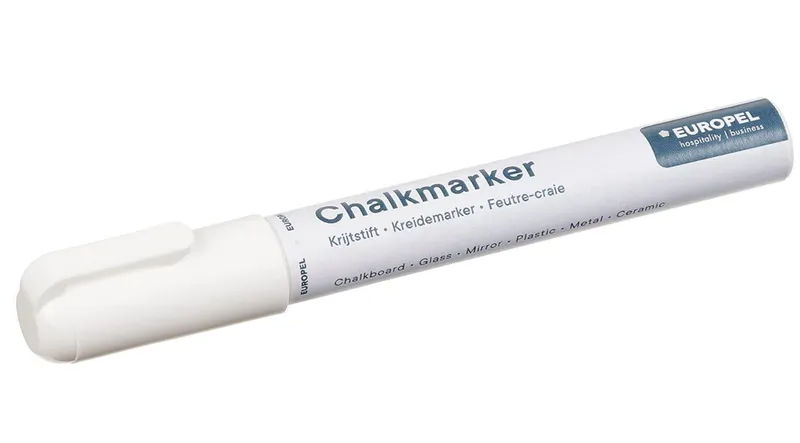 EUROPEL Marqueur Craie Blanc 6mm Effaçable