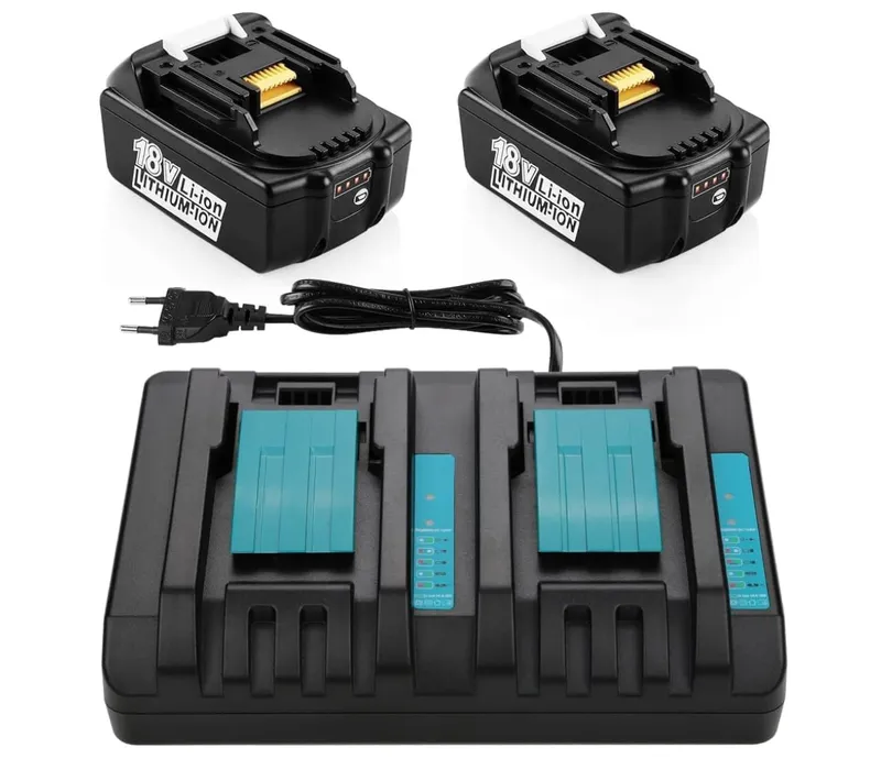 XNJTG 2x Batteries 18V 5Ah Compatibles Makita + Chargeur